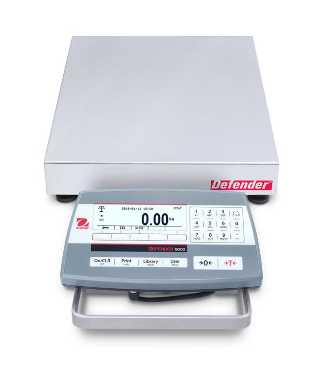 OHAUS Defender 5000 washdown low profile bench scale
