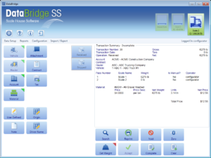 databridge ss scale house software
